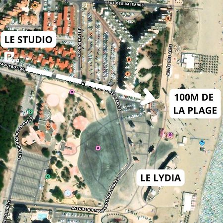 Appartement A 100M De La Plage - Terrasse & Parking Prive Le Barcarès Buitenkant foto